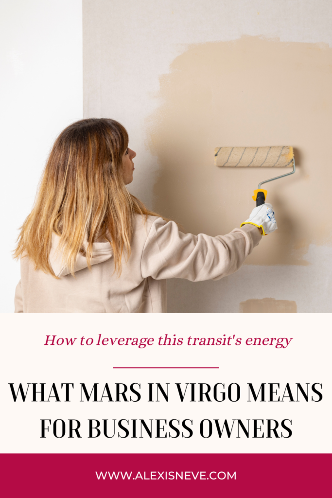 Mars in Virgo promo graphic
